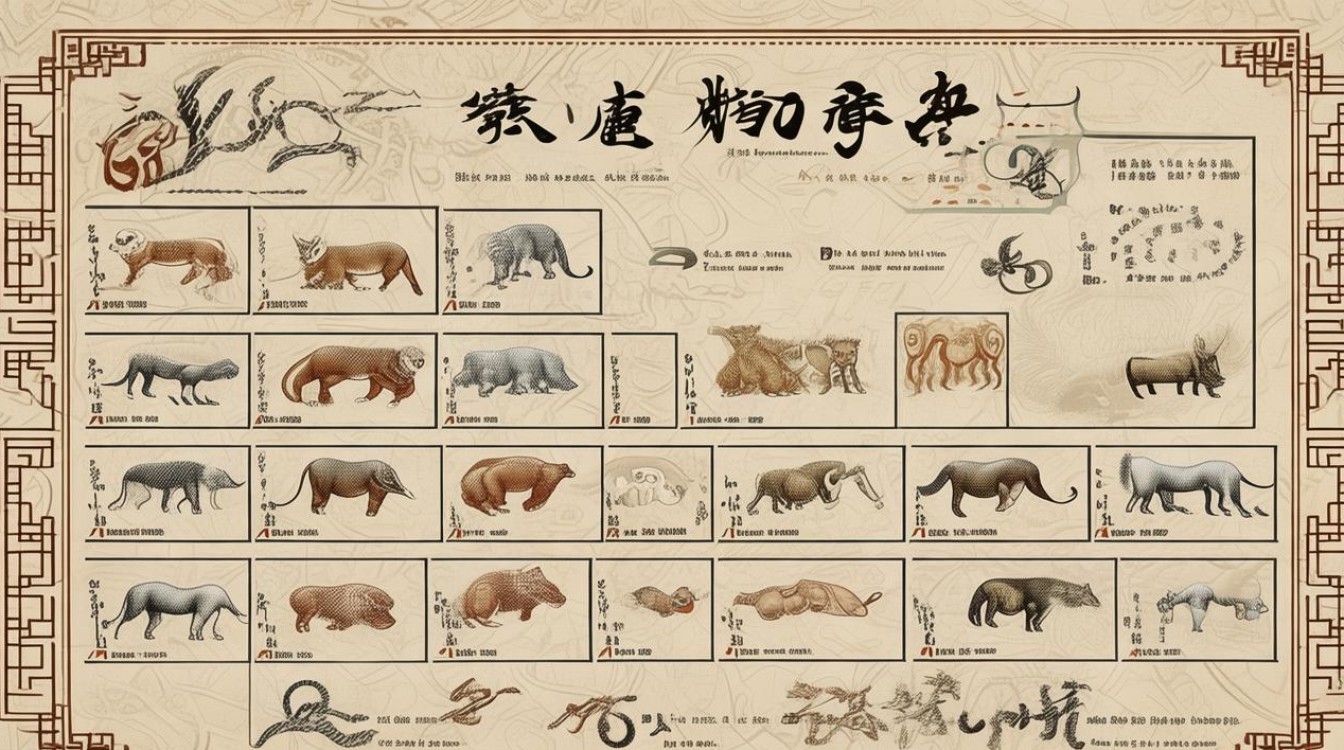 各年对应生肖