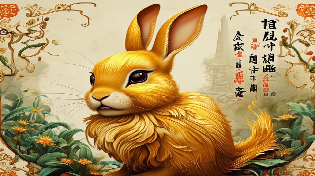 生肖金兔子